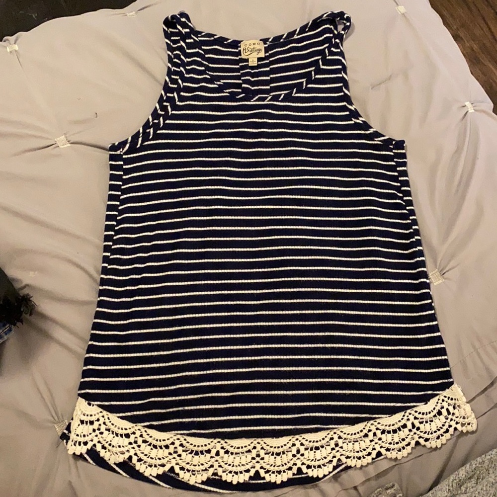 Cute striped tank, size small